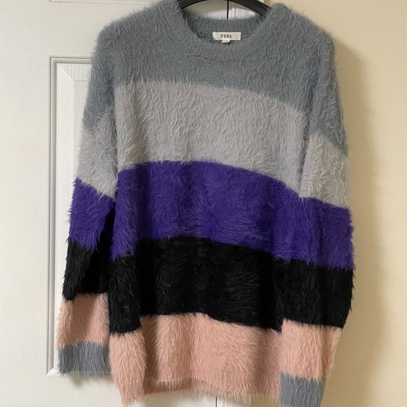 Nordstrom PRMA Colorblock Striped Pullover Sweater - Picture 1 of 12
